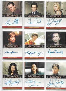 Battlestar Galactica - Temporada 4 - Selección de autógrafos y tarjetas reliquias casi nuevo 2009 - Imagen 1 de 48