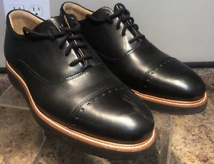 Samuel Hubbard berretto da mercato uomo in pelle nera con lacci suola Vibram taglia US 8 - Foto 1 di 9