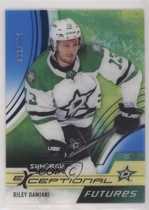 2021-22 Upper Deck Synergy Exceptional Futures Blue /299 Riley Damiani Rookie RC