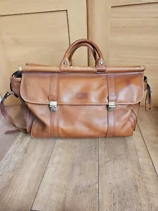 Vintage Oconi Reisetasche Leder hellbraun - Bild 1 von 17