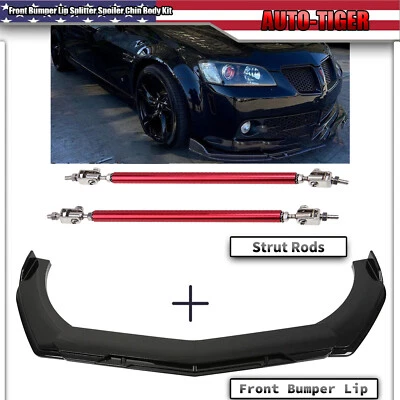 Kit de carrocería de alerón divisor de labios parachoques delantero para Pontiac G8 GT GTO Foto 1 de 4