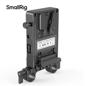SmallRig Mini V Mount Battery Adapter Plate w/ 15mm Dual Rod Clamp,Power Supply - Picture 1 of 10