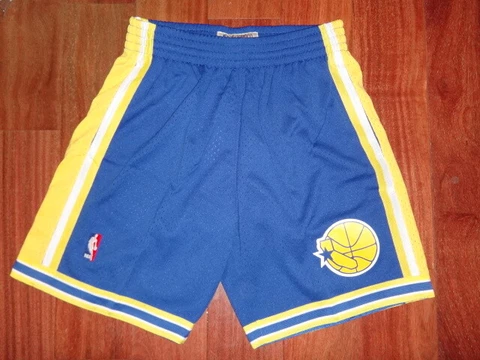 Mitchell & Ness Golden State Warriors 1995-96 NBA Men's Swingman Shorts M $75 Cover