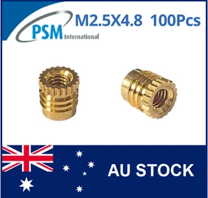 INSERTO PARA PLÁSTICO M2.5 X 4.8 FIN-LOK LATÓN - Imagen 1 de 8