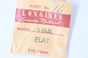 Longines 19A part 301 Raquette Regulator Racchetta FLAT NOS - Picture 1 of 2