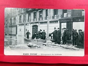 CPA N°276, PARIS INONDÉ, LE DÉBARQUEMENT DES HABITANTS - Imagen 1 de 2