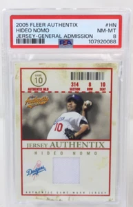 2005 Fleer Authentic Jersey - General Admission #HN HIDEO NOMO GRADED PSA 8 POP 1 - Bild 1 von 6