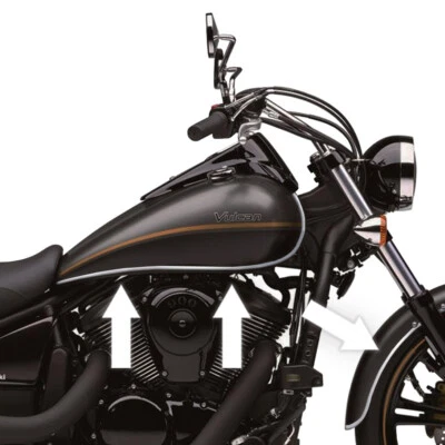 CHROME TANK TRIM For KAWASAKI VULCAN 750 800 900 1500 - Image 1 of 4