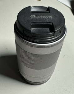 Canon 55-200 f/4.5-6.3 IS STM Lens silver used