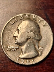 1965 DDO DDR No Mint Mark Filled Letters Multiple Errors Washington Quarter #2 - Picture 1 of 7