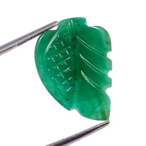 Lose Edelstein Natur Zertifiziert Smaragd Handgeschnitzt Fancy Blatt Edelstein A1732 - Bild 1 von 3