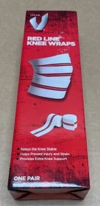 VALEO RED LINE - Knee Wraps (Pair) 78" - Squats Weightlifting Powerlifting **NEW - Picture 1 of 4