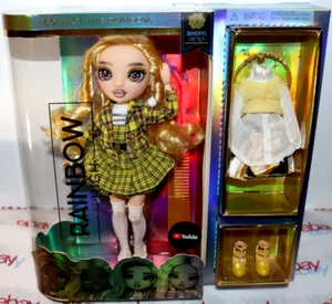 NUEVA SERIE 3 MUÑECA ARCO IRIS ALTA MODA SHERYL MEYER AMARILLO DESPISTADO TIPO TRAJES - Imagen 1 de 17