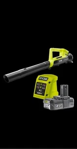 Ryobi 18V ONE+ Cordless Electric Jet Leaf Blower 2Ah Lithium Battery Charger Kit - Picture 1 of 2
