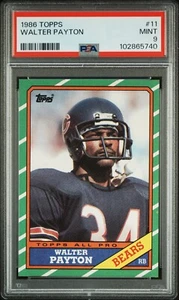 1986 Topps - Walter Payton #11 PSA 9 - Topp All Pro  - Imagen 1 de 2