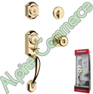 *1-Set* Kwikset Montara X Juno Knob SmartKey Deadbolt Polished Brass 95530-017 - Picture 1 of 8