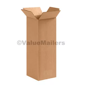 25 8x8x10 Cardboard Packing Mailing Moving Shipping Boxes Corrugated Box Cartons - Picture 1 of 1