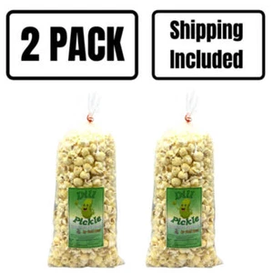 Dill Pickle Popcorn | Pack of 2 | 8 oz | Non-GMO | Shipping Included | Gold Dust - Picture 1 of 8
