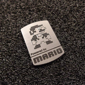 Super Mario 8-bit NES Nintendo Logo Label Decal Case Sticker Badge [452] - Picture 1 of 3