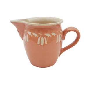 Villeroy & Boch Dresden Saxony 6802 Peach Creamer Pitcher Bleeding Hearts VTG - Picture 1 of 5