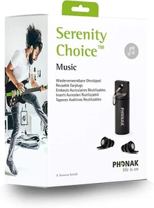 Phonak Serenity Choice Music KM20 Reusable Earplugs Hearing Protection **USA** - Picture 1 of 2