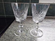 Edinburgh Crystal Star of edinburgh 2 Wine Glasses/goblets 6.5 Inch (Seconds)