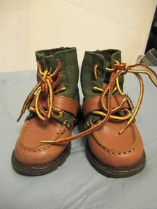 I Boys Polo Ralph Lauren Leather Boots Size 6 infant - Picture 1 of 8