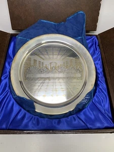 Danbury Mint Sterling Silver Plate Depicted THE LAST SUPPER Limited Edition 1898 - Picture 1 of 13