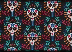 45" 100% cotton novelty fabric "Calavera" by David Textiles - Picture 1 of 1