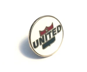United Airlines Round Replica 1960s Logo Tack Lapel Pin Classic Pilot Stewardess - Picture 1 of 9