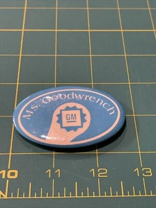 Vintage Button Pinback Pin GM General Motors Ms. Goodwrench - Picture 1 of 2