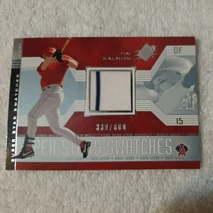 2002 Upper Deck SPX Super Star Swatches Baseball Game-Used Tim Salmon #339/800 - Picture 1 of 2
