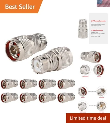 N Male to UHF Female Adapter N Connector to SO-239 Coax RF Coaxial Cable Conn... - Image 1 of 4