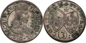 RDR Tirol Hall 3 Cruceros 1655 Ferdinand Carl, 1632-1662 Moneda Original #VQS22 - Imagen 1 de 1