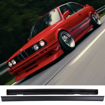 BMW E30 M3 Style ABS Plastic Side Skirt Set 318i 318is 325i E30 Sedan Coupe - Image 1 of 4