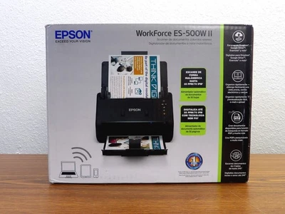 Epson WorkForce ES-500W II Wireless Color Duplex Desktop Document Scanner - Image 1 of 4