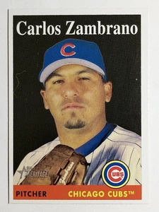 2007 Topps Heritage #372 Carlos Zambrano - Picture 1 of 2
