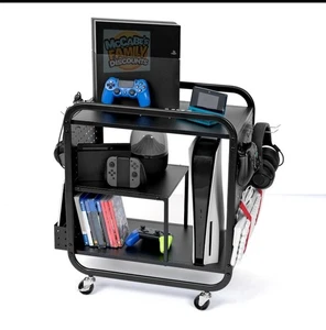 Brand New  Game Storage Rack - Computer Gaming Organiser for Consoles PS5 XBOX - Picture 1 of 5