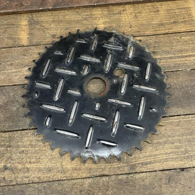 Mongoose Diamond Plate 44T Steel Sprocket Chainring Vintage Old School BMX - Image 1 of 4