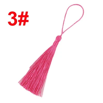 20 Piezas Borlas Sedosas 8+5cm Para Marcadores Llave Costura Bisutería Decoración Foto 1 de 4