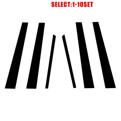 Fundas de moldura de poste de pilar para ventana A B C negro brillante para Lexus LS430 01-06 6-60X Foto 1 de 4