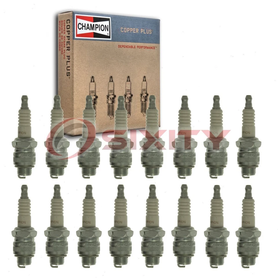 Bujías Champion Copper Plus de 16 piezas para Cadillac Serie 90 1938-1940 7,1 L año fiscal Foto 1 de 4