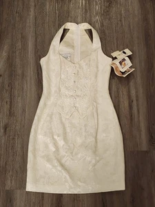 Jessica Mcclintock "JESS" Neu mit Etikett Vintage Gunne Sax trägerloses Brautkleid Größe 5/6 - Bild 1 von 7