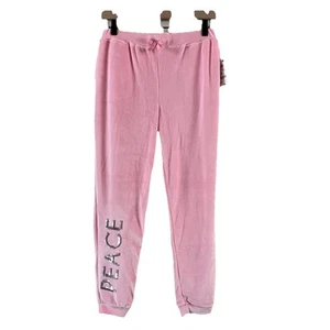 Epic Threads Pink Velvet Joggers Girls Size XL NWT Soft Lounge Pants Cozy Comfy - Picture 1 of 13