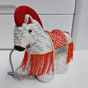 Japanese Kimekomi Horse Doll collectible figurine size 14cm 5.4" tall - Picture 1 of 5