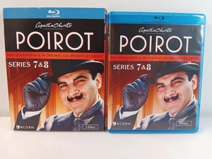 Agatha Christie's Poirot: Series 7 & 8 (Blu-ray Disc, 2013, 2-Disc Set) - Picture 1 of 9