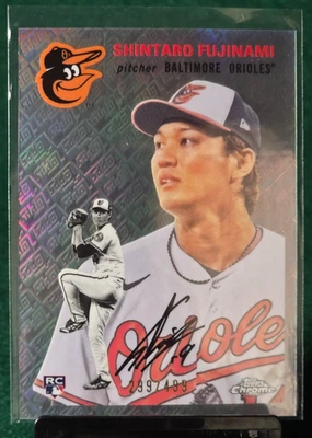 2023 Topps Chrome Platinum SHINTARO FUJINAMI Topps Refractor SP 299/499 RC - Image 1 of 2