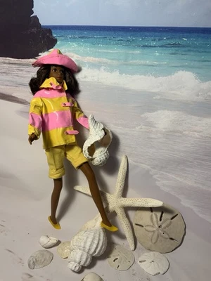 Barbie Francie Clon of Clam Diggers #1258 de colección versión rosa amarilla sin muñeca Foto 1 de 4