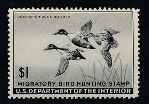 UNITED STATES (US) RW12 MINT VF HINGED $1 BLACK - Picture 1 of 2
