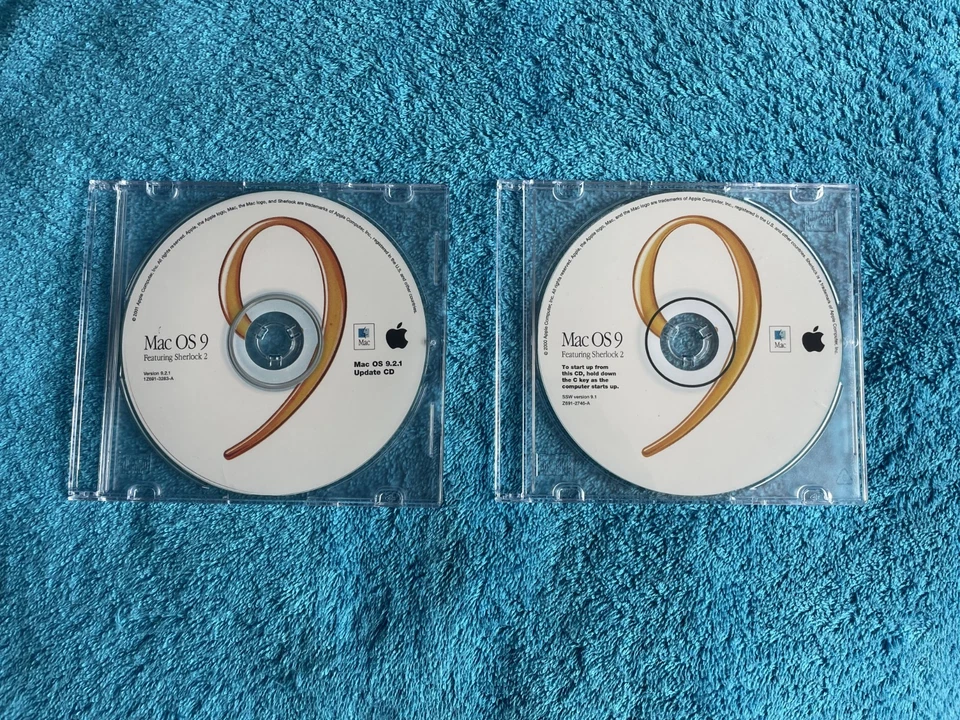 Mac OS 9.1 + 9.2.1 update (not original) (copied from original / inkjet cd) - Image 1 of 1